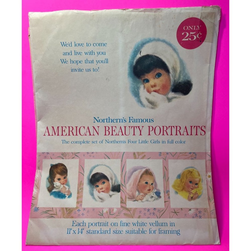 Northern Tissue 1961 Advertisement Campaign 4 Complete Set Pictures + Mag Ad